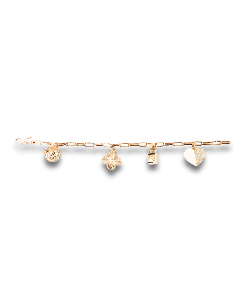 Mini Heart Bracelet (Gold)