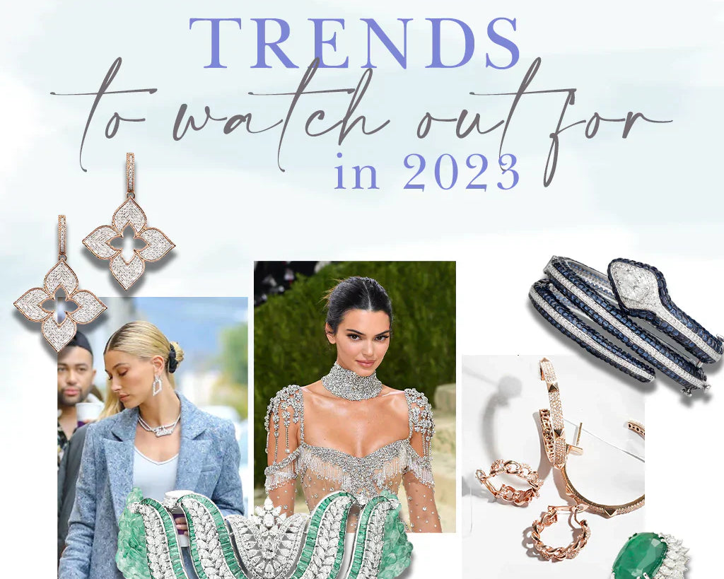 Jewellery trends 2023, jewels, diamond jewellery, diamond, jewellery, bridal jewellery, bridal edit