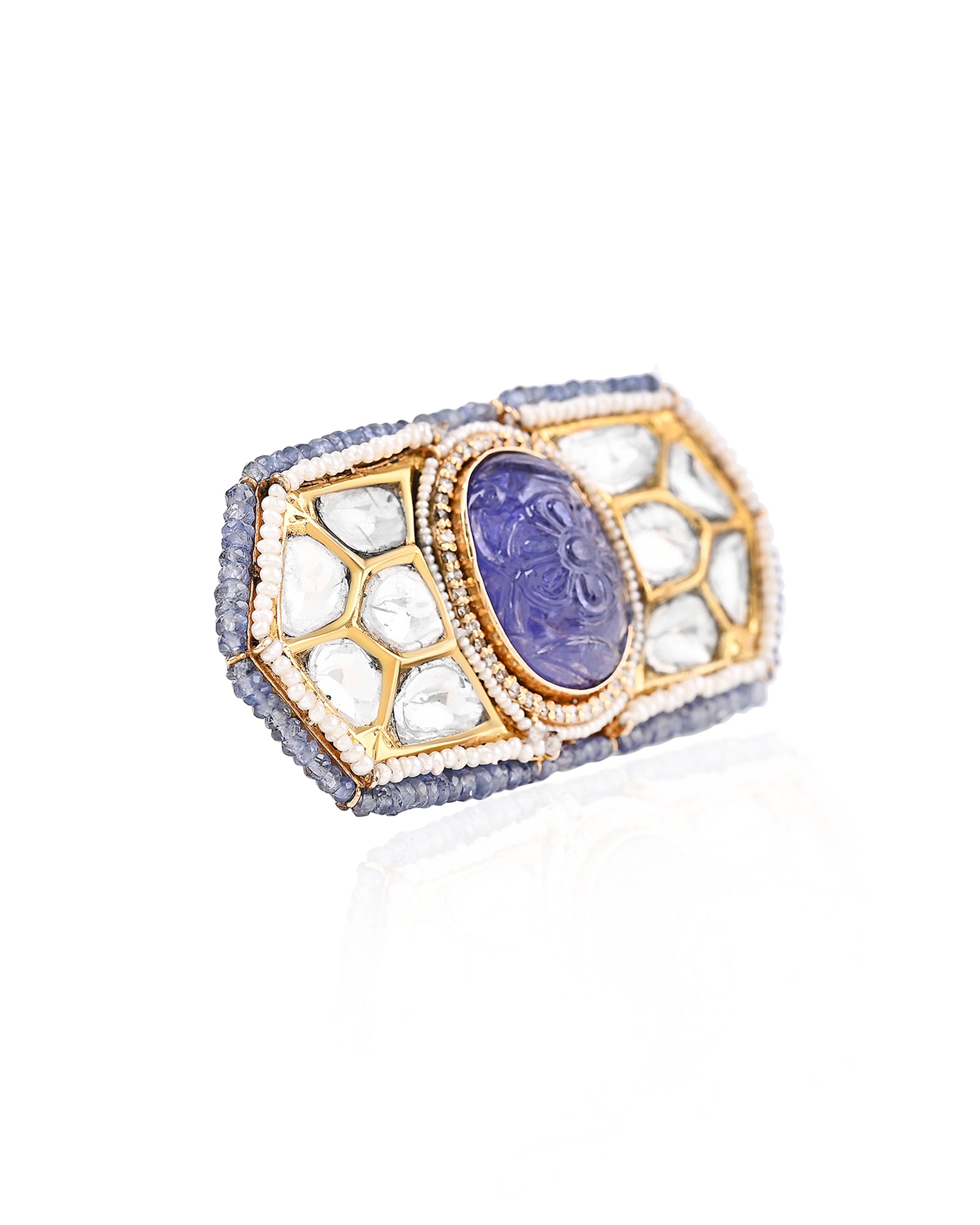 Tanzanite Hexa Ring