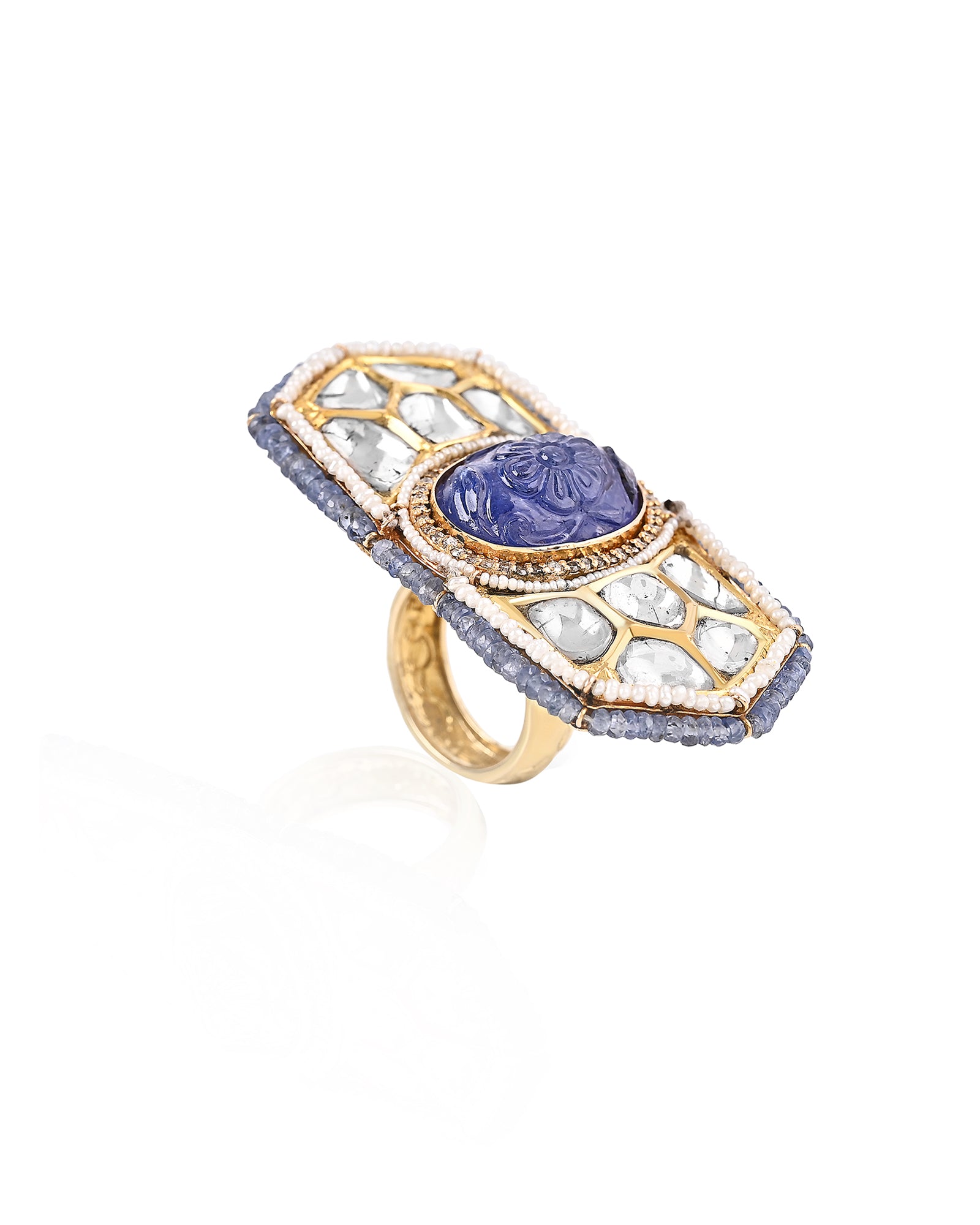 Tanzanite Hexa Ring