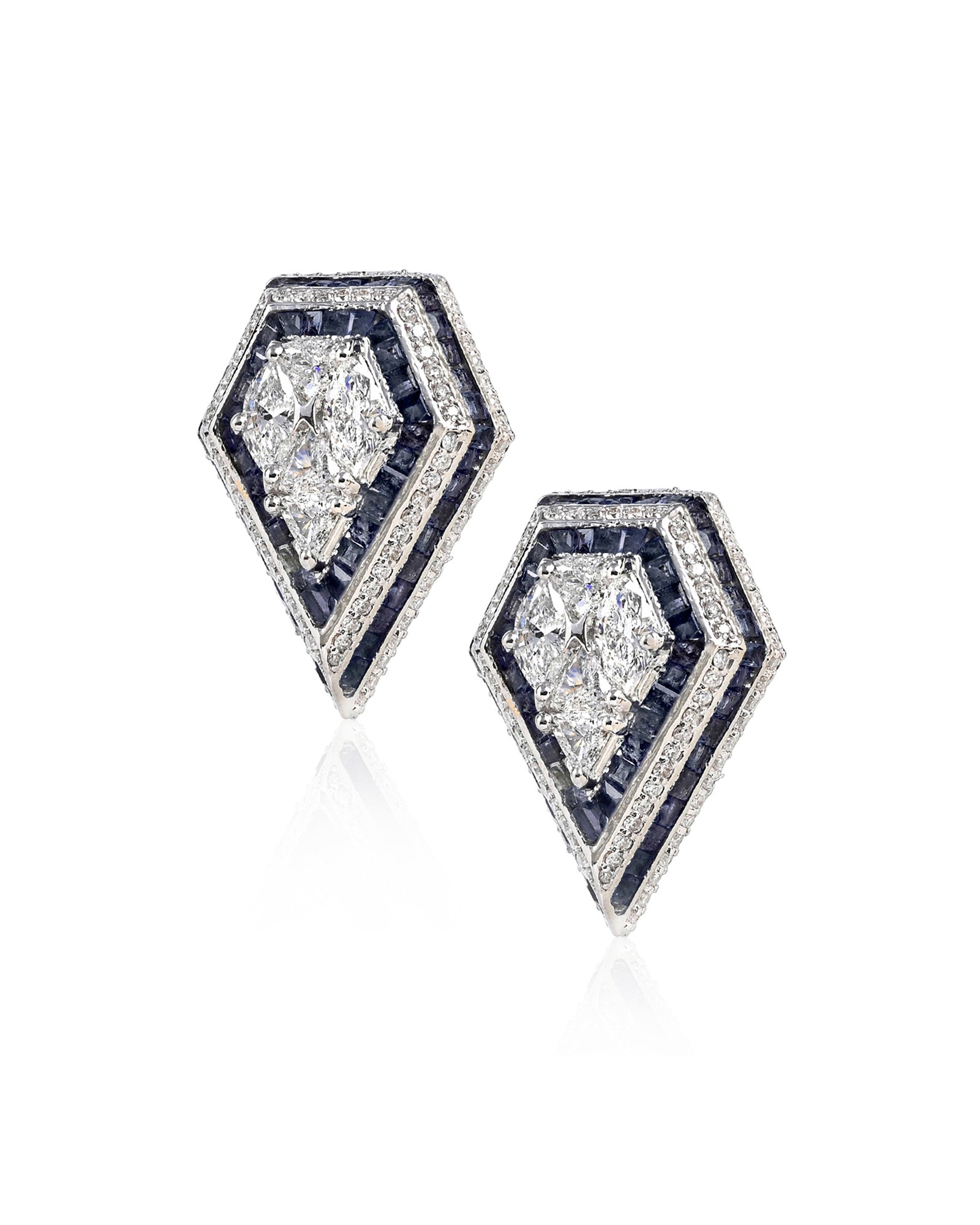 Boss Lady Earrings (Sapphires)