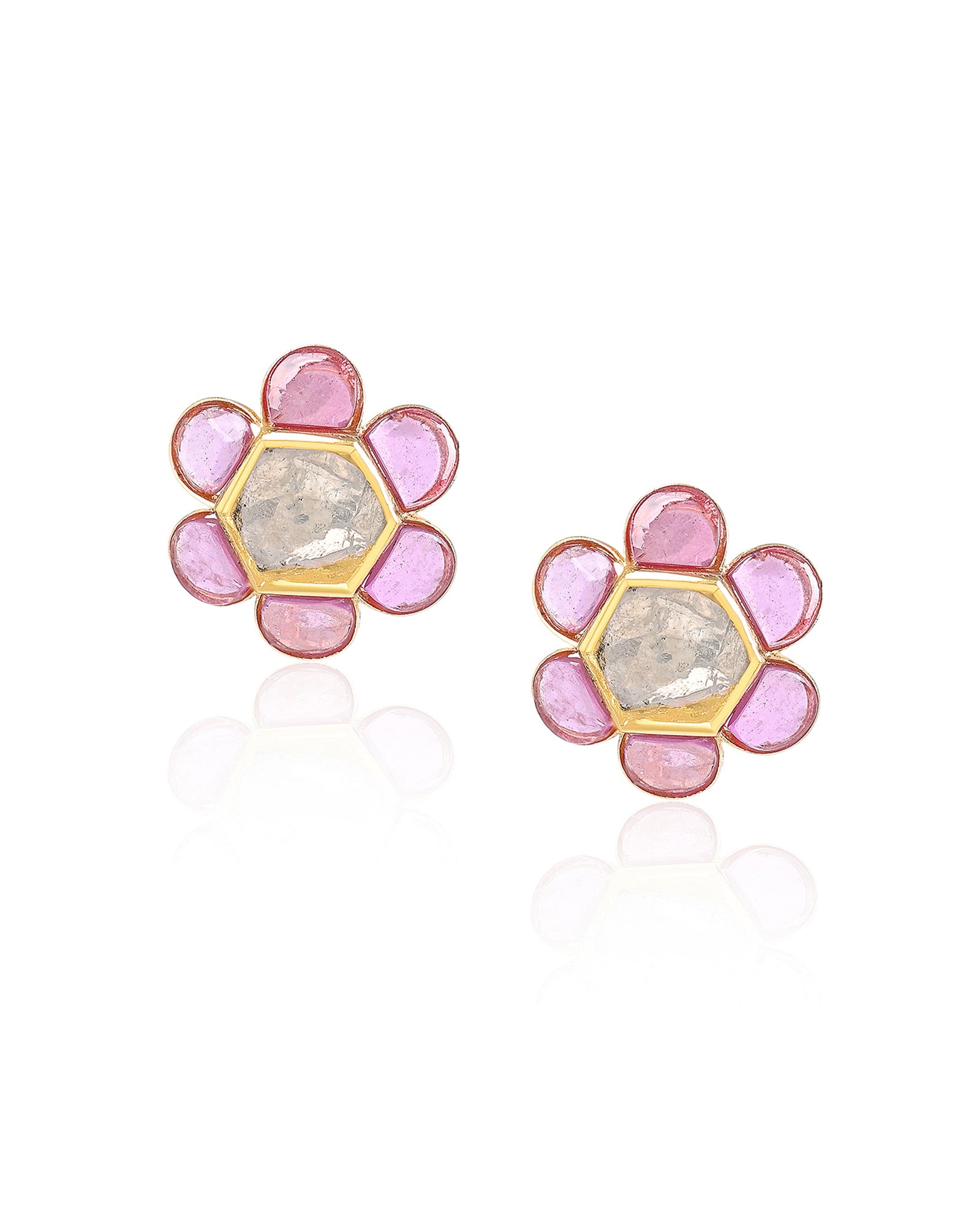 Ruby Blossom Earrings