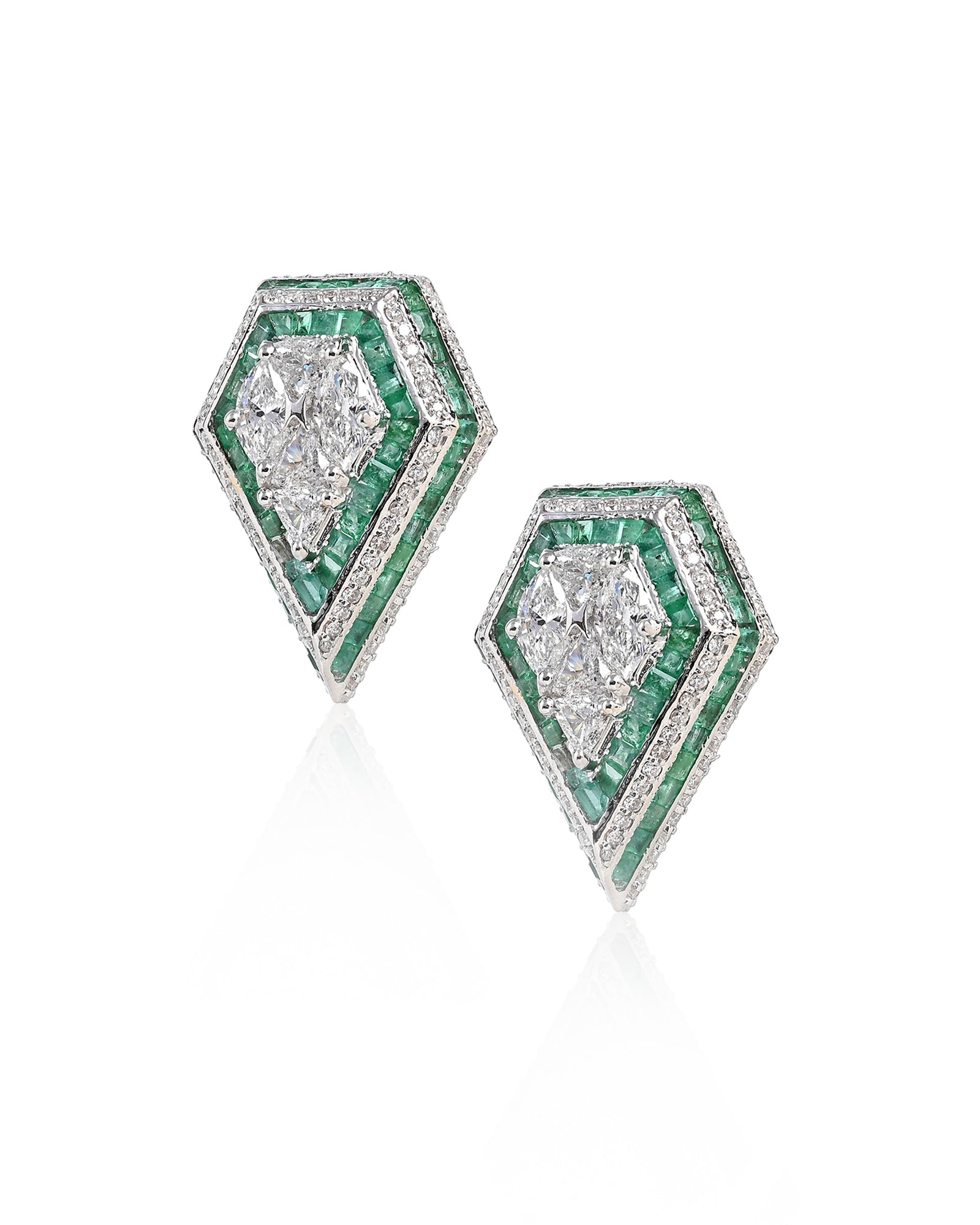 Boss Lady Earrings (Emeralds)