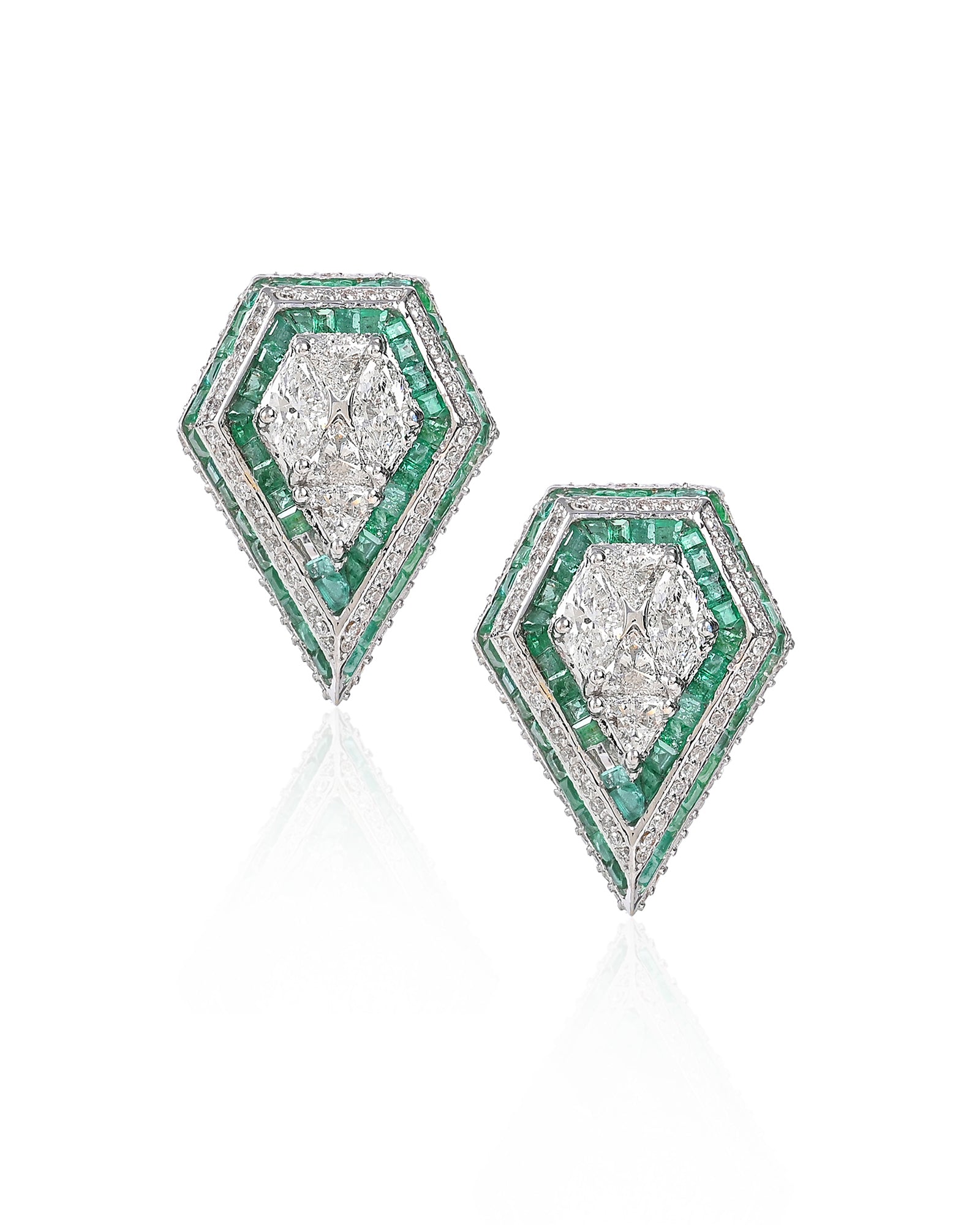 Boss Lady Earrings (Emeralds)