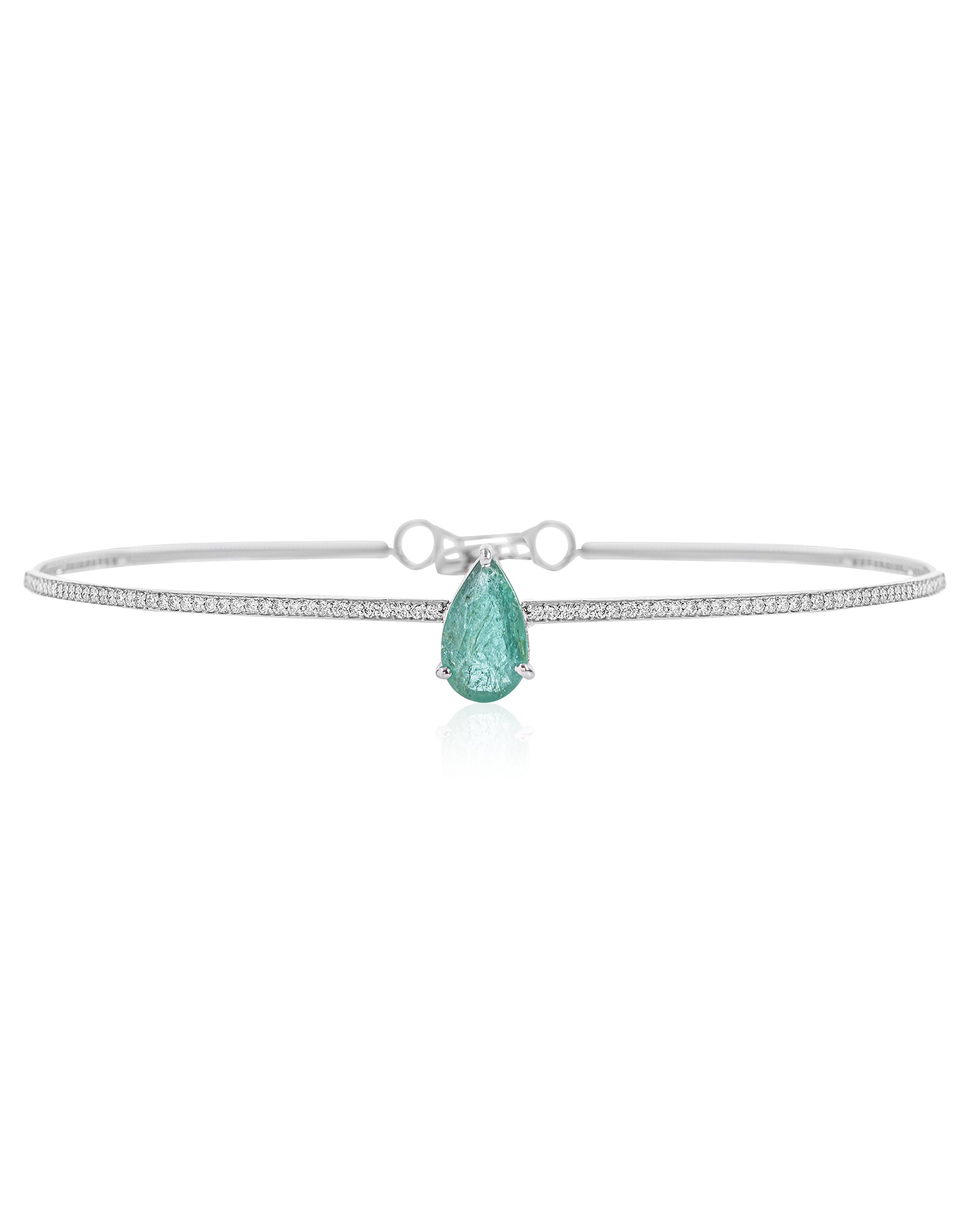 Emerald Drop Choker