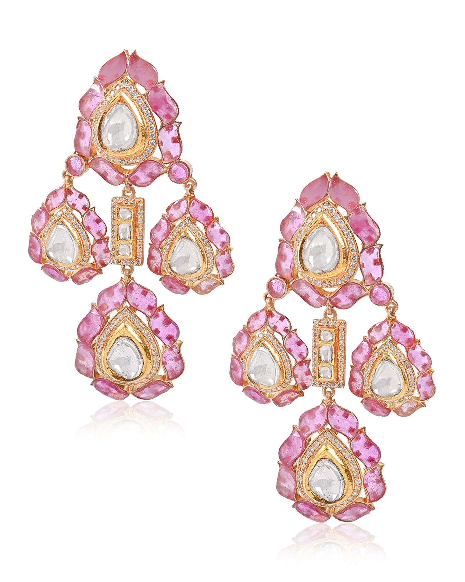 Ruby Cascade Earrings