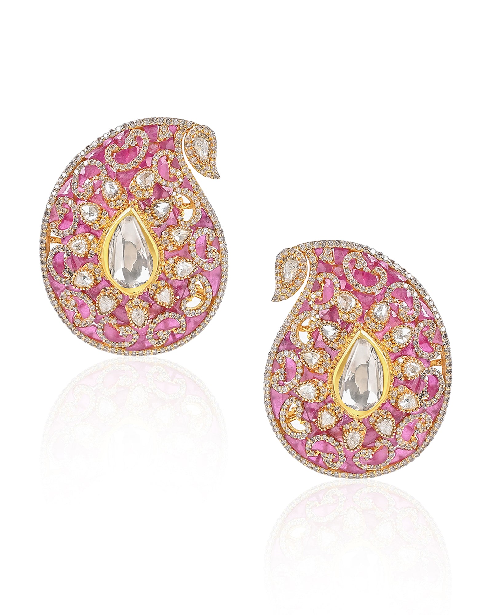 Raas Vilas Ruby Earrings