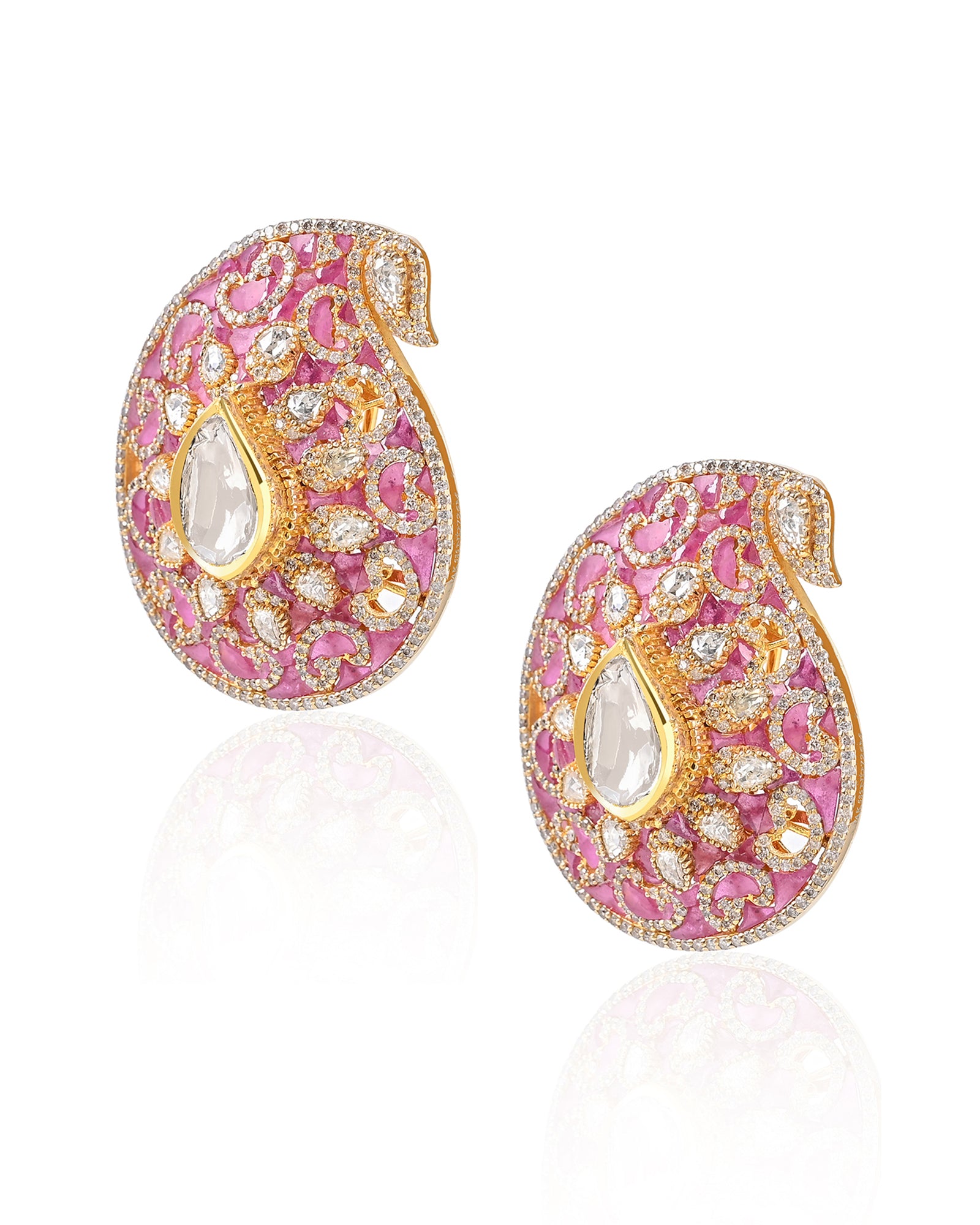 Raas Vilas Ruby Earrings