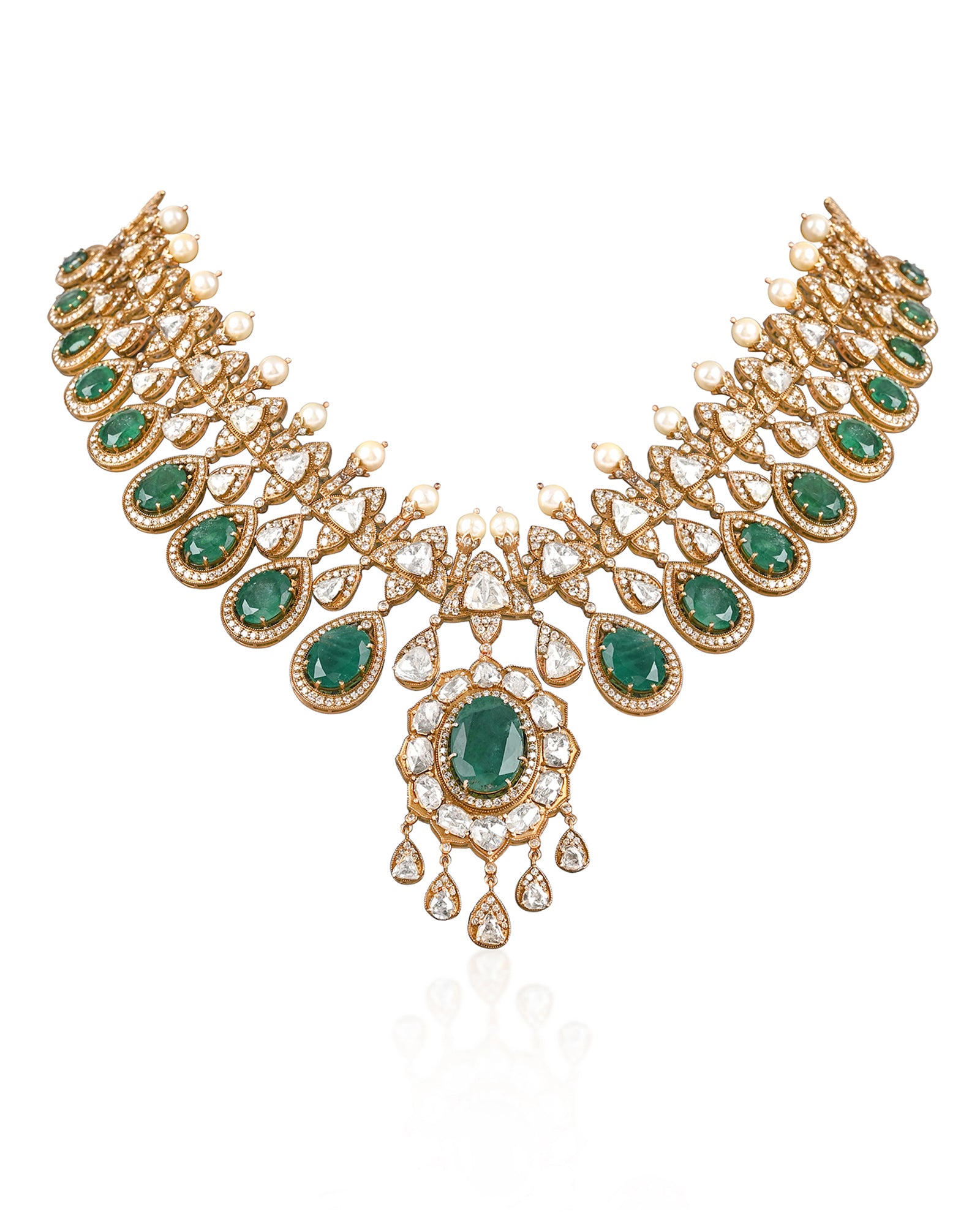 Noor Mahal Emerald Necklace