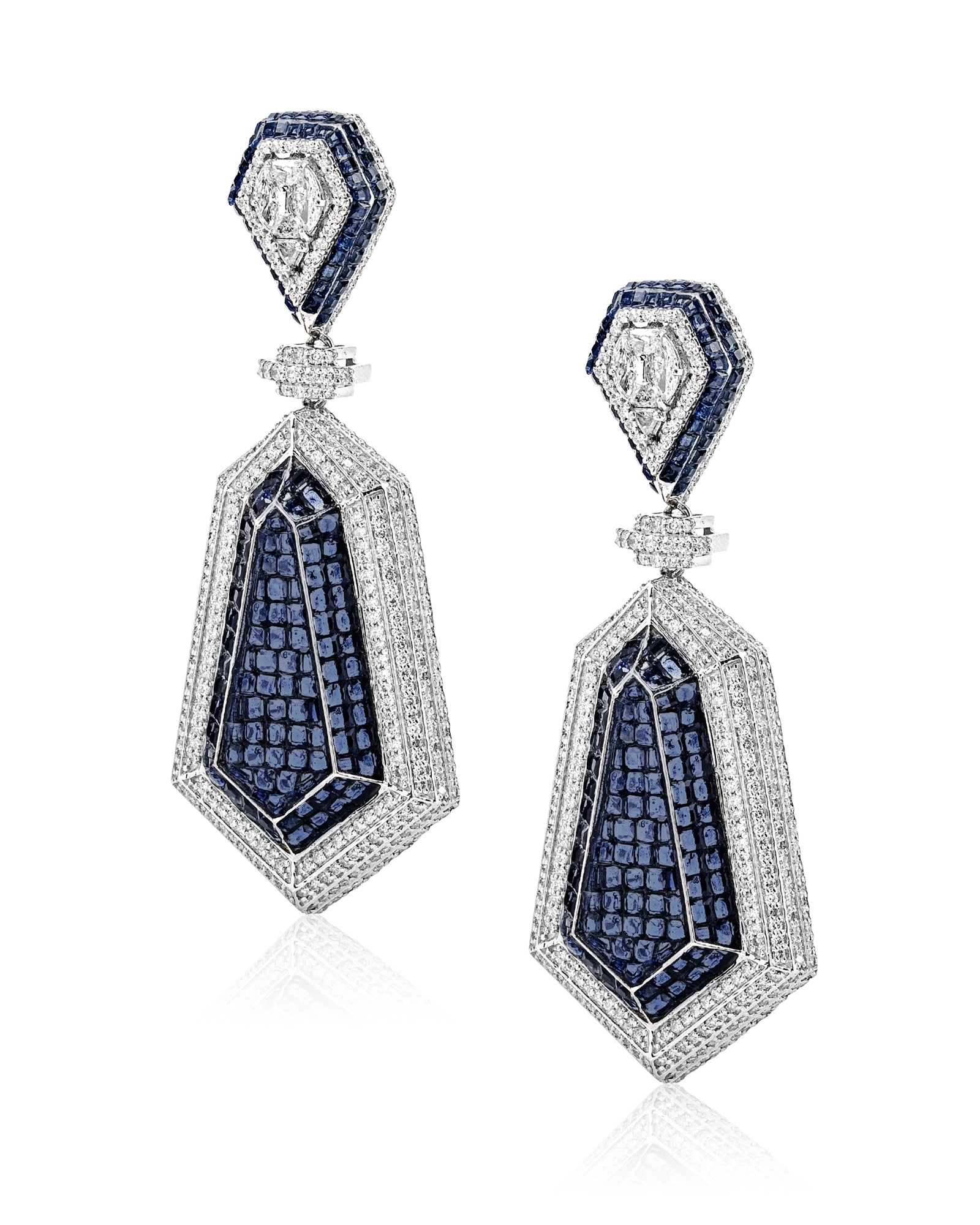 Shield - It Earrings ( Blue )