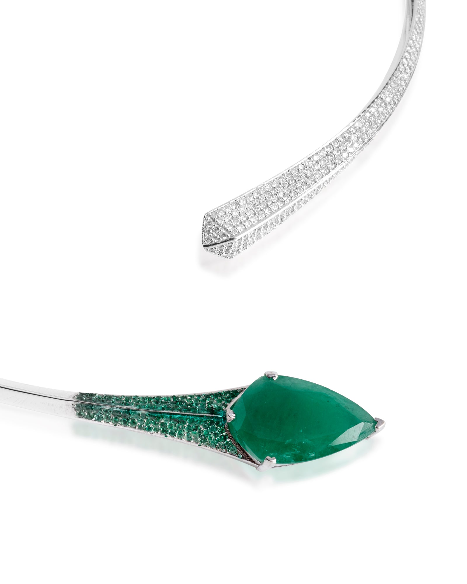 Shield It Emerald Necklace