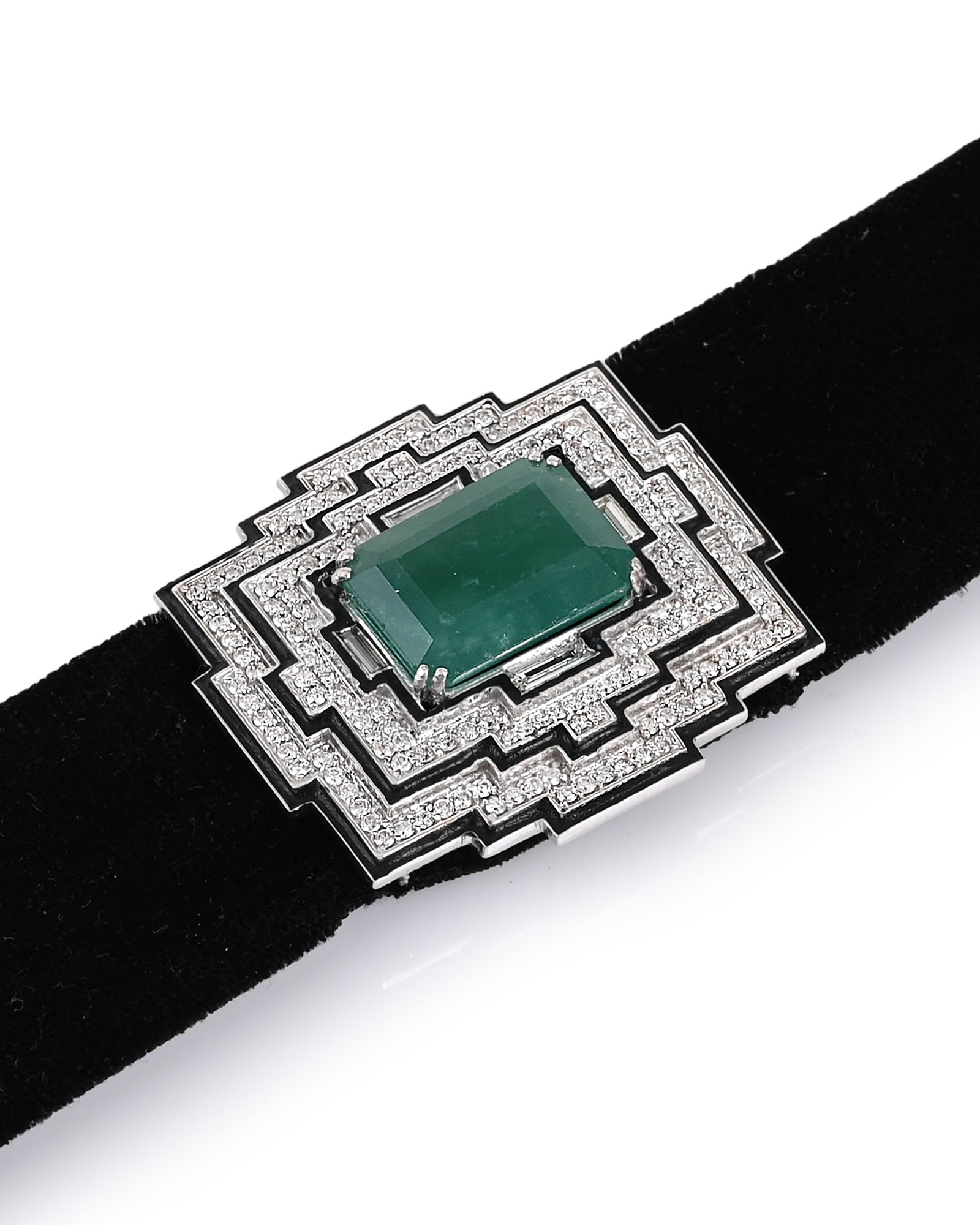 Emerald Plush Choker