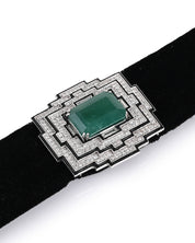 Emerald Plush Choker