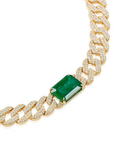 Emerald Drip Curb Chain