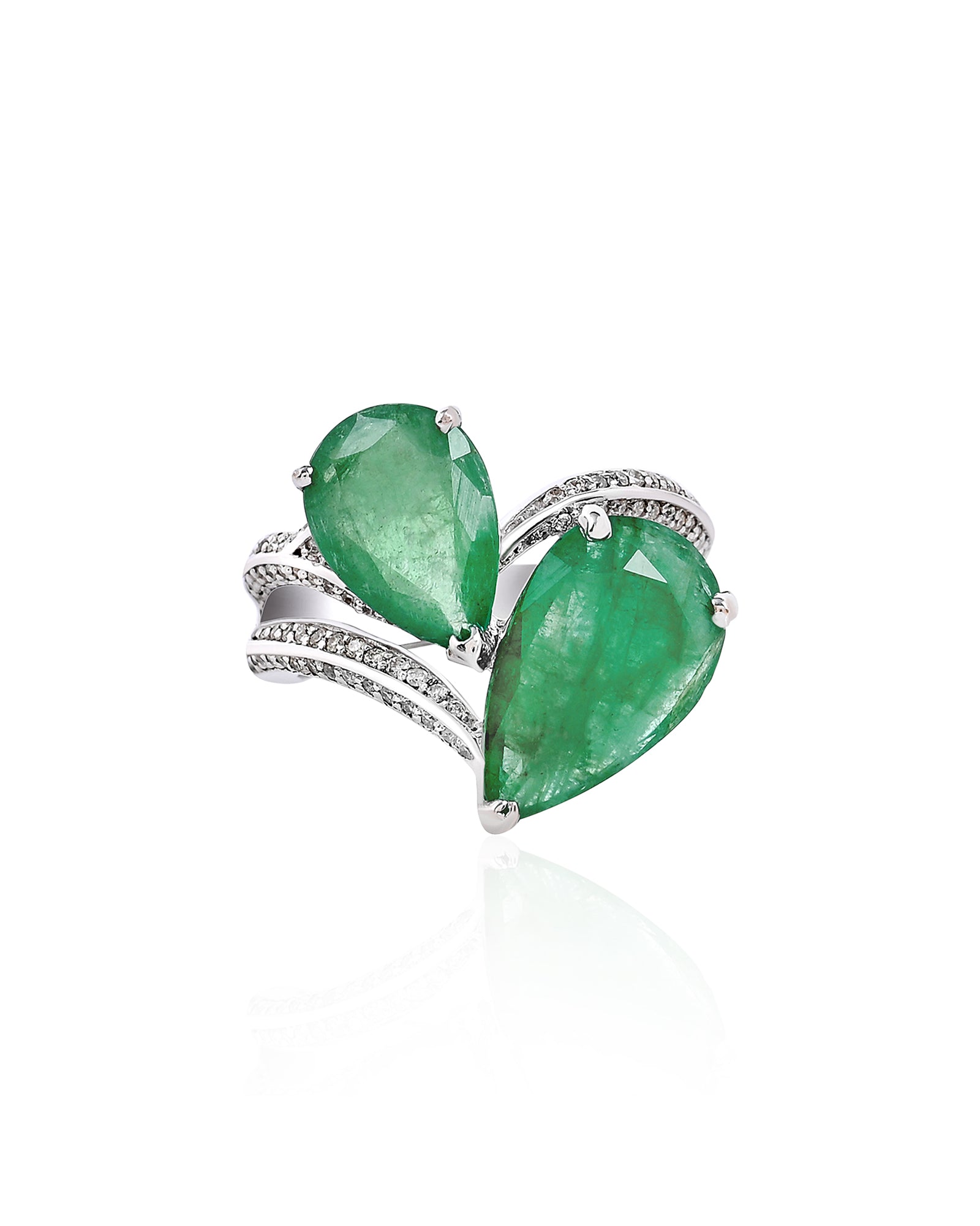 Emerald Times Two Ring