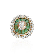 Emerald Duet Ring