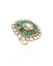 Emerald Duet Ring