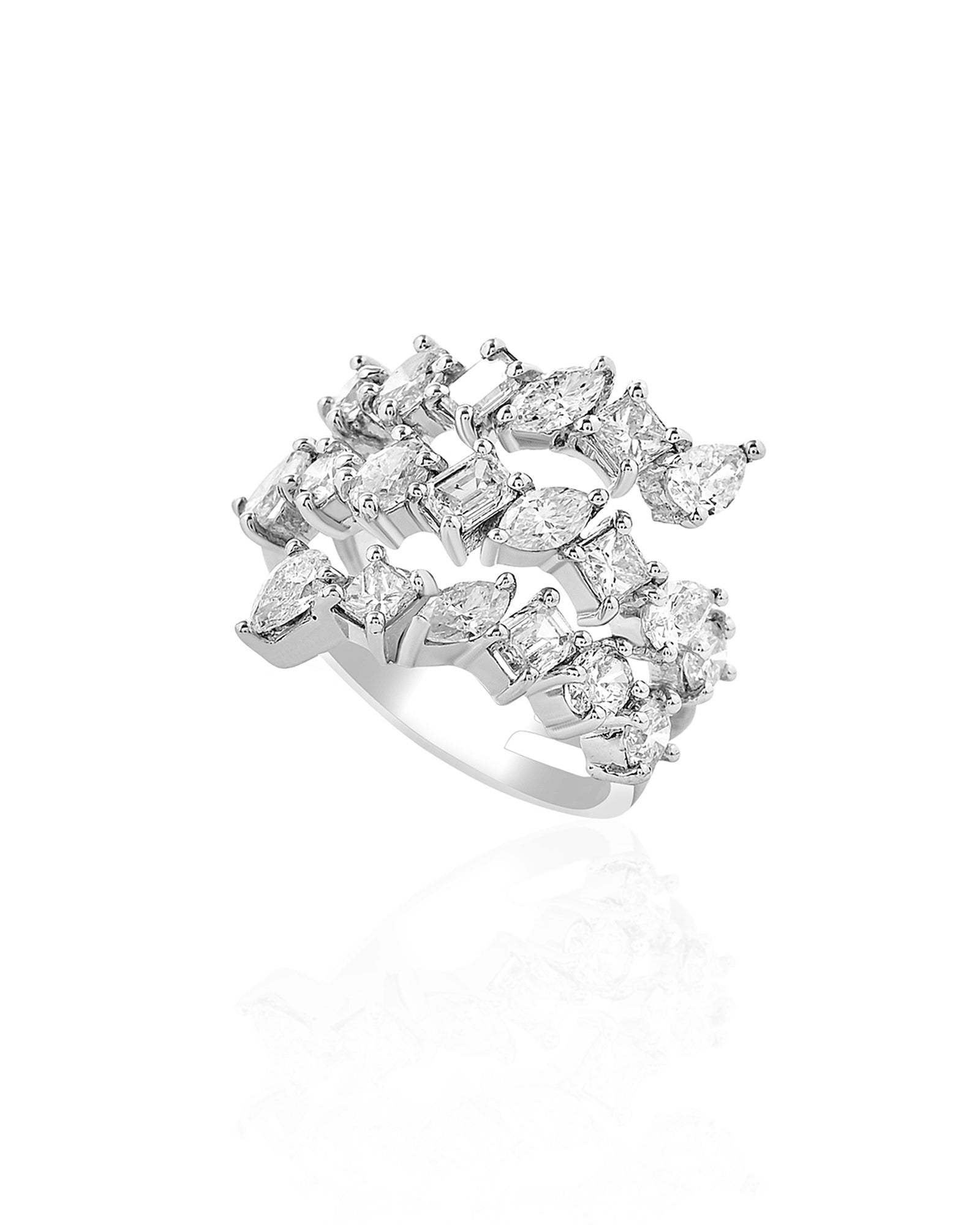 Diamond Swirl Ring