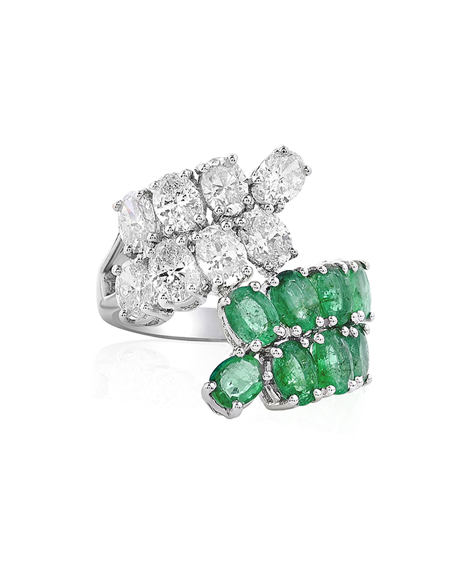 Emerald Blossom Ring