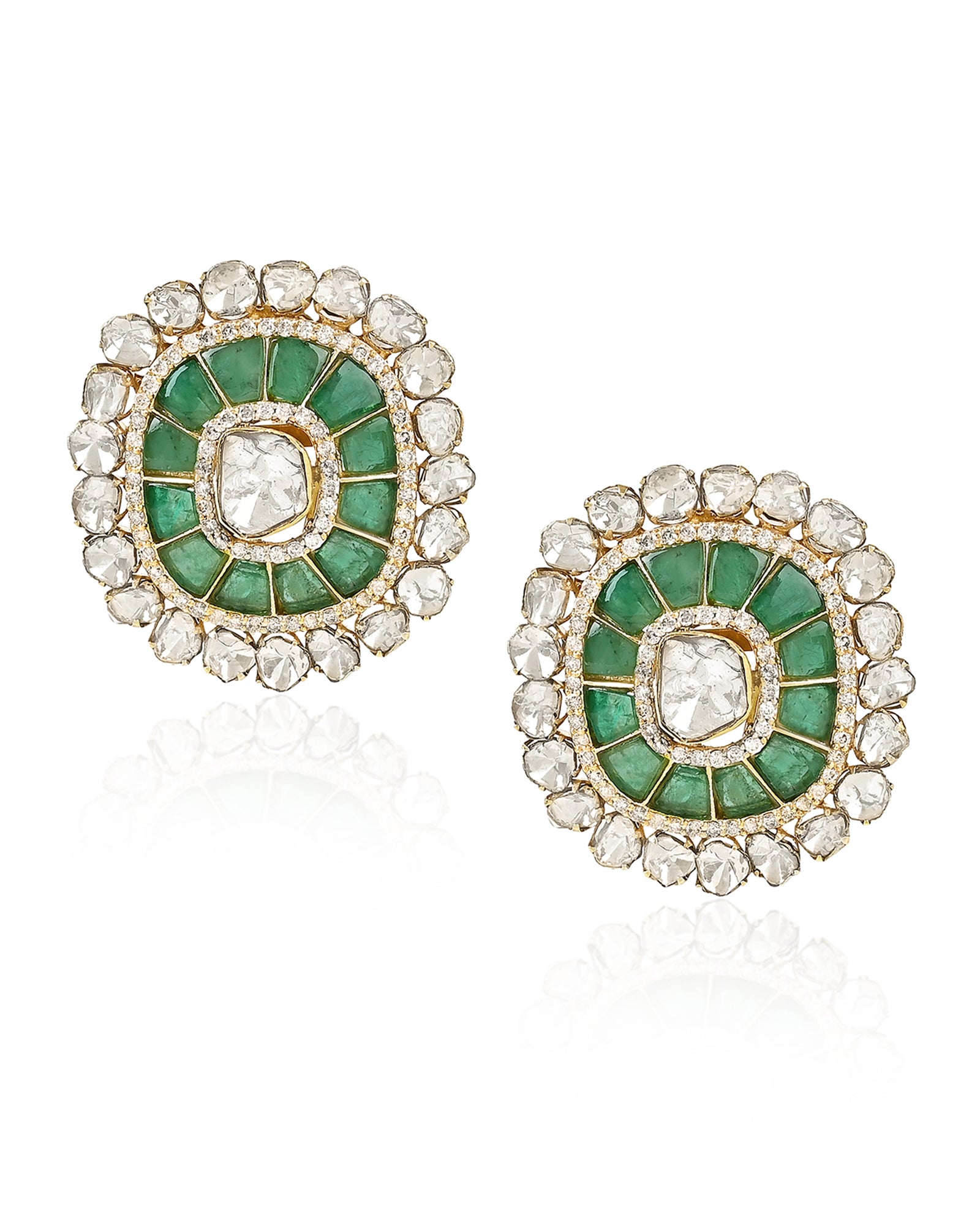 Emerald Duet Earrings