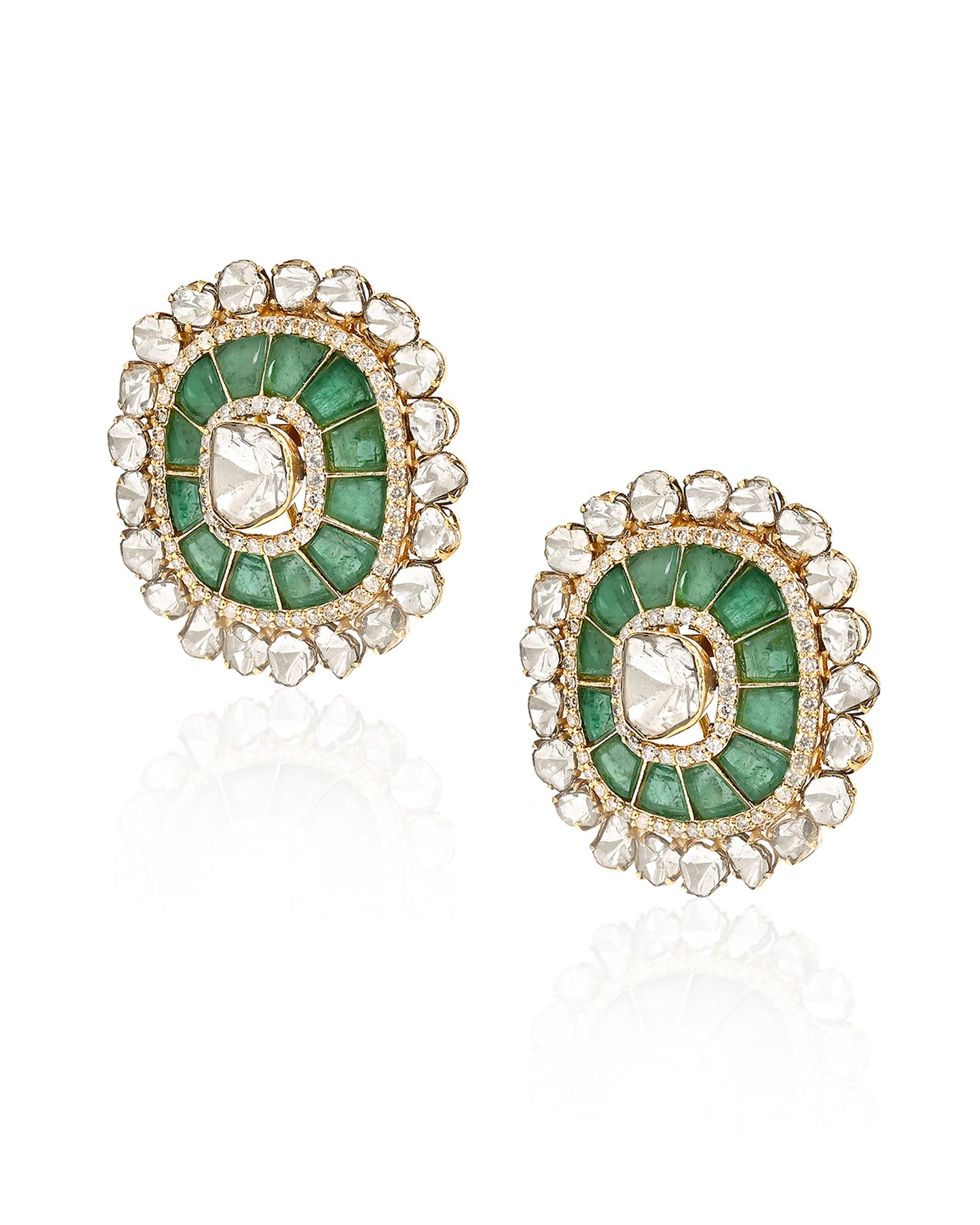 Emerald Duet Earrings