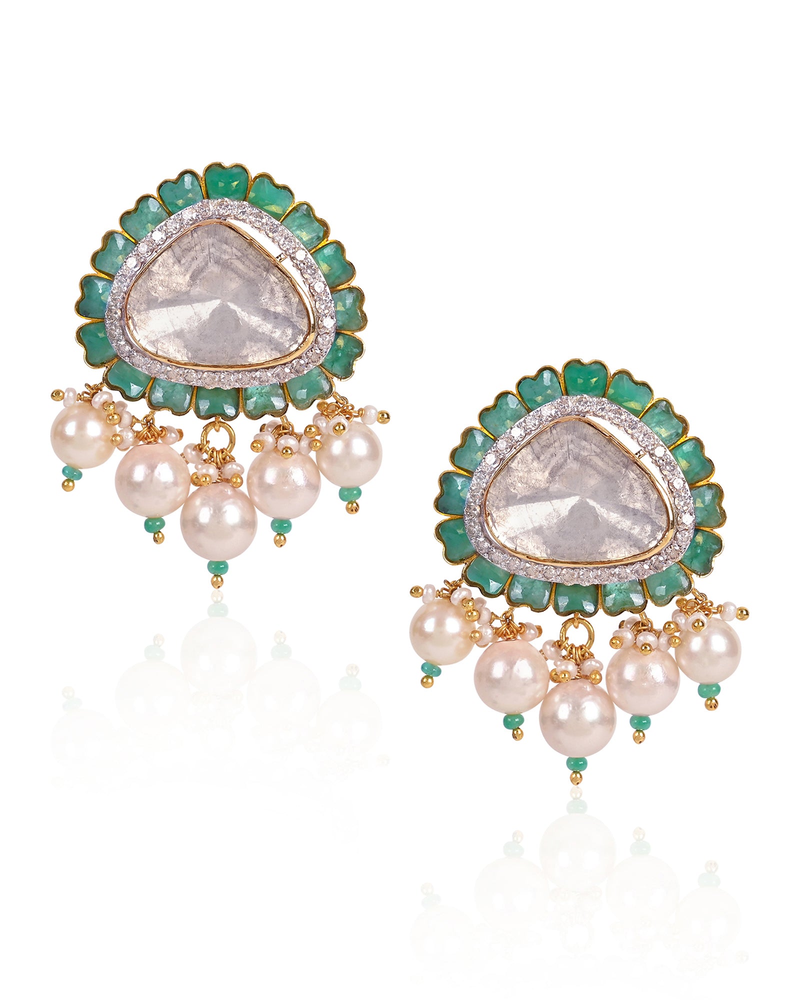 Zoya Emerald earrings