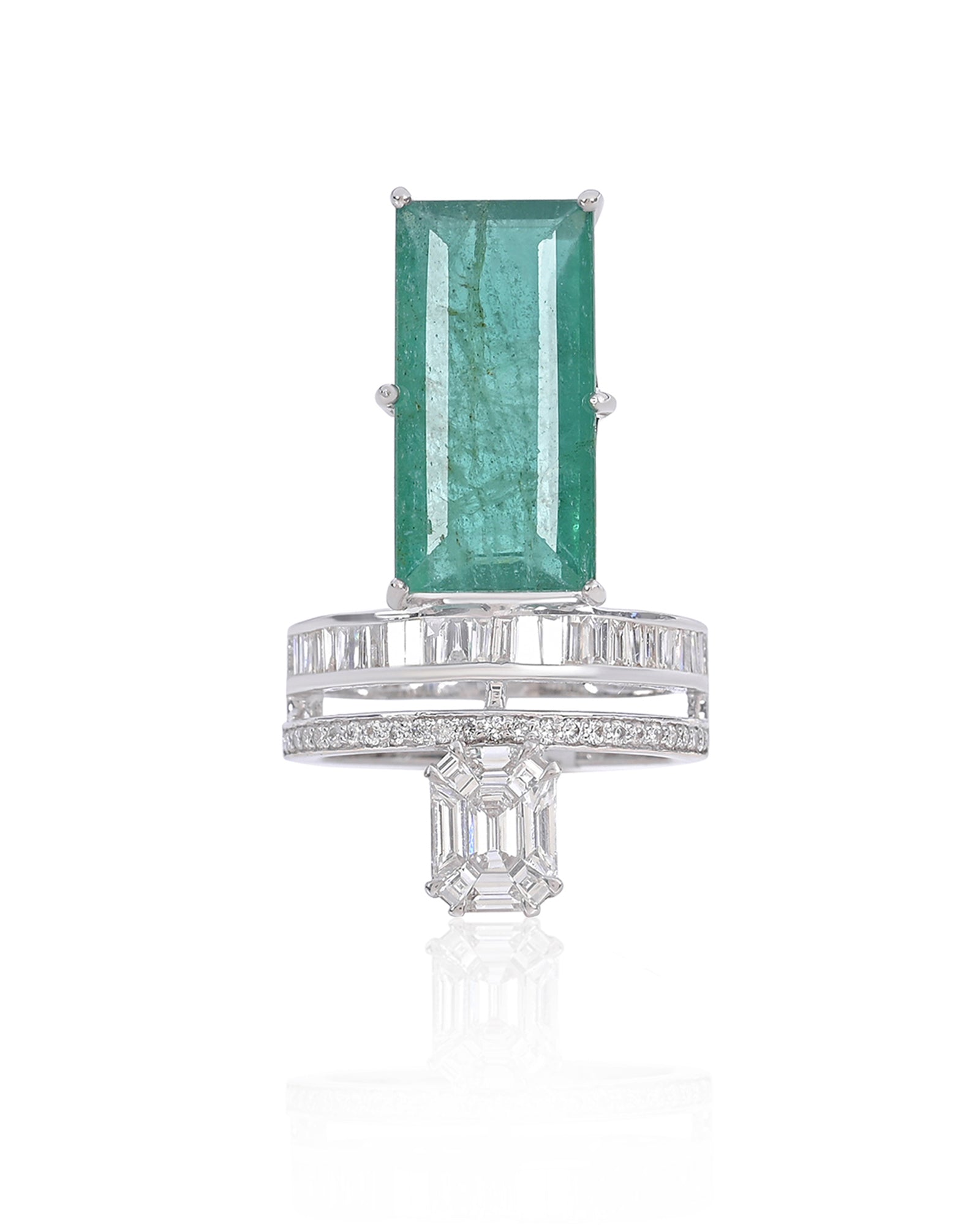 Baguette Emerald Ring