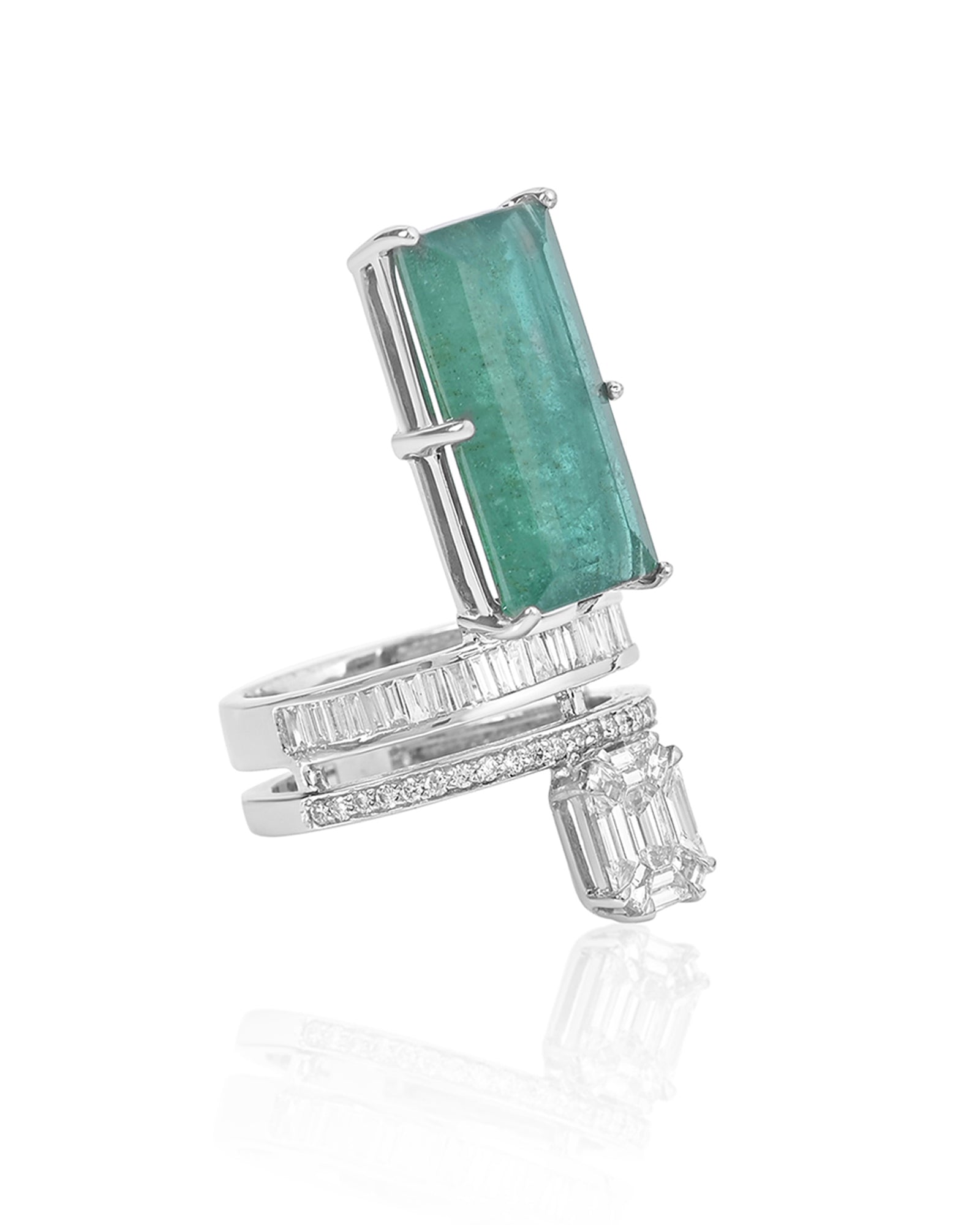 Baguette Emerald Ring