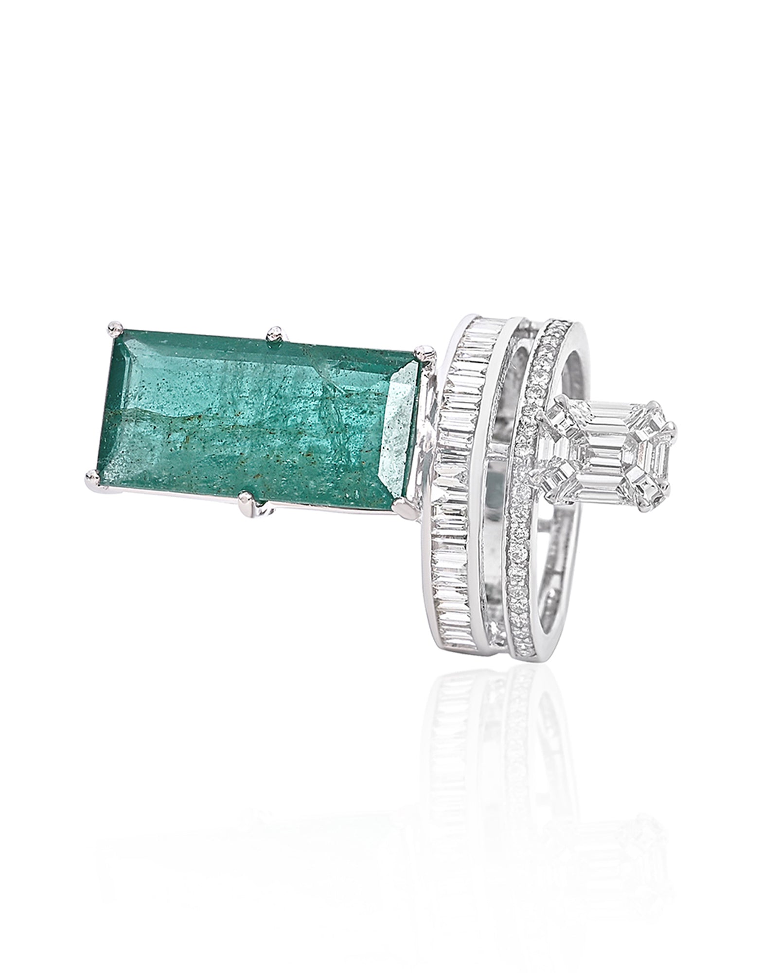 Baguette Emerald Ring