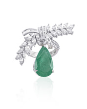 Emerald Plume Emerald Ring