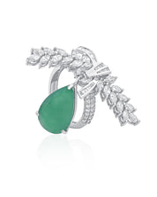 Emerald Plume Emerald Ring