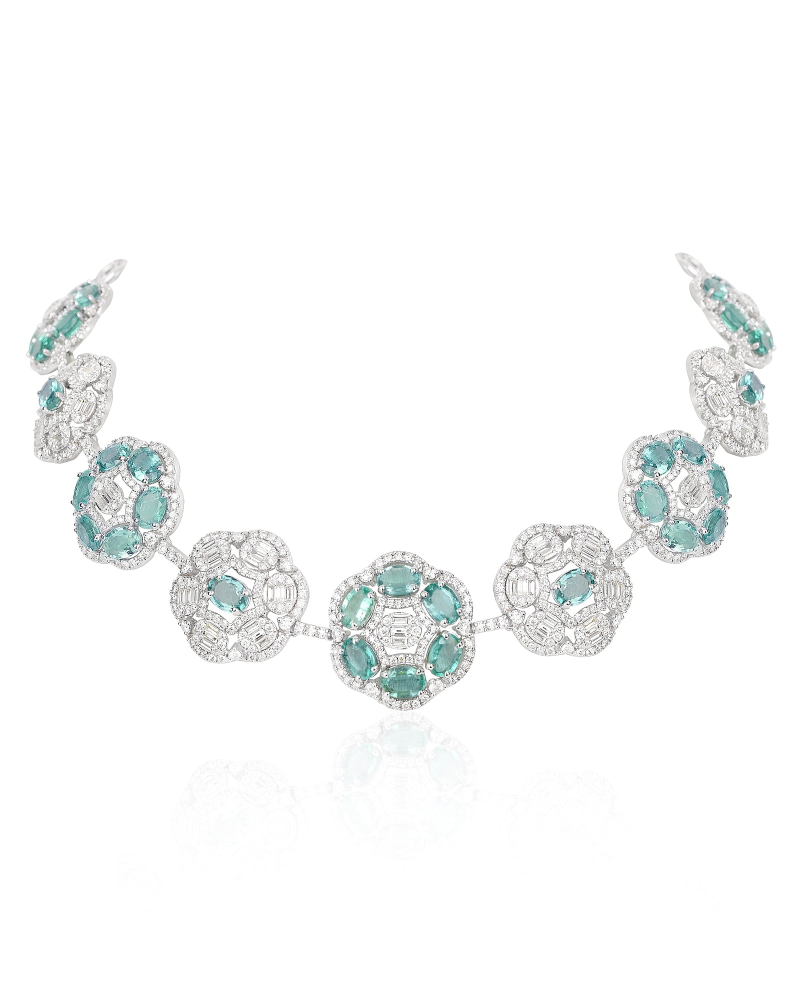 Camellia Emerald Necklace