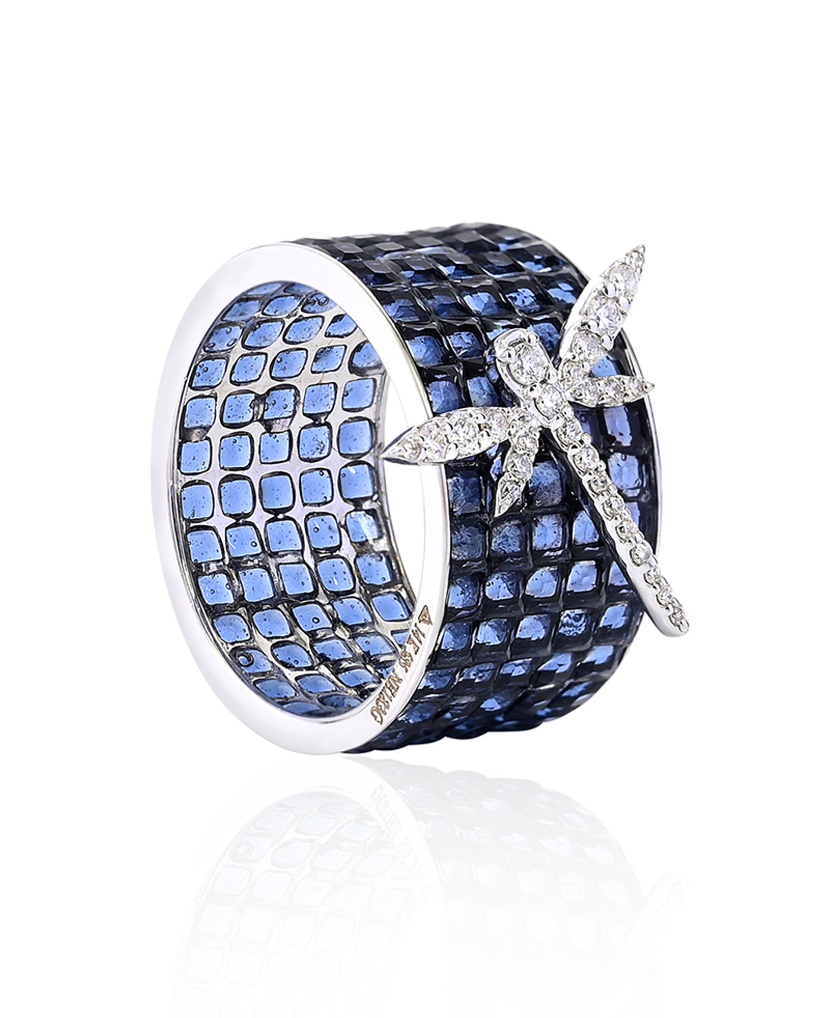 Midnight Dragonfly Ring