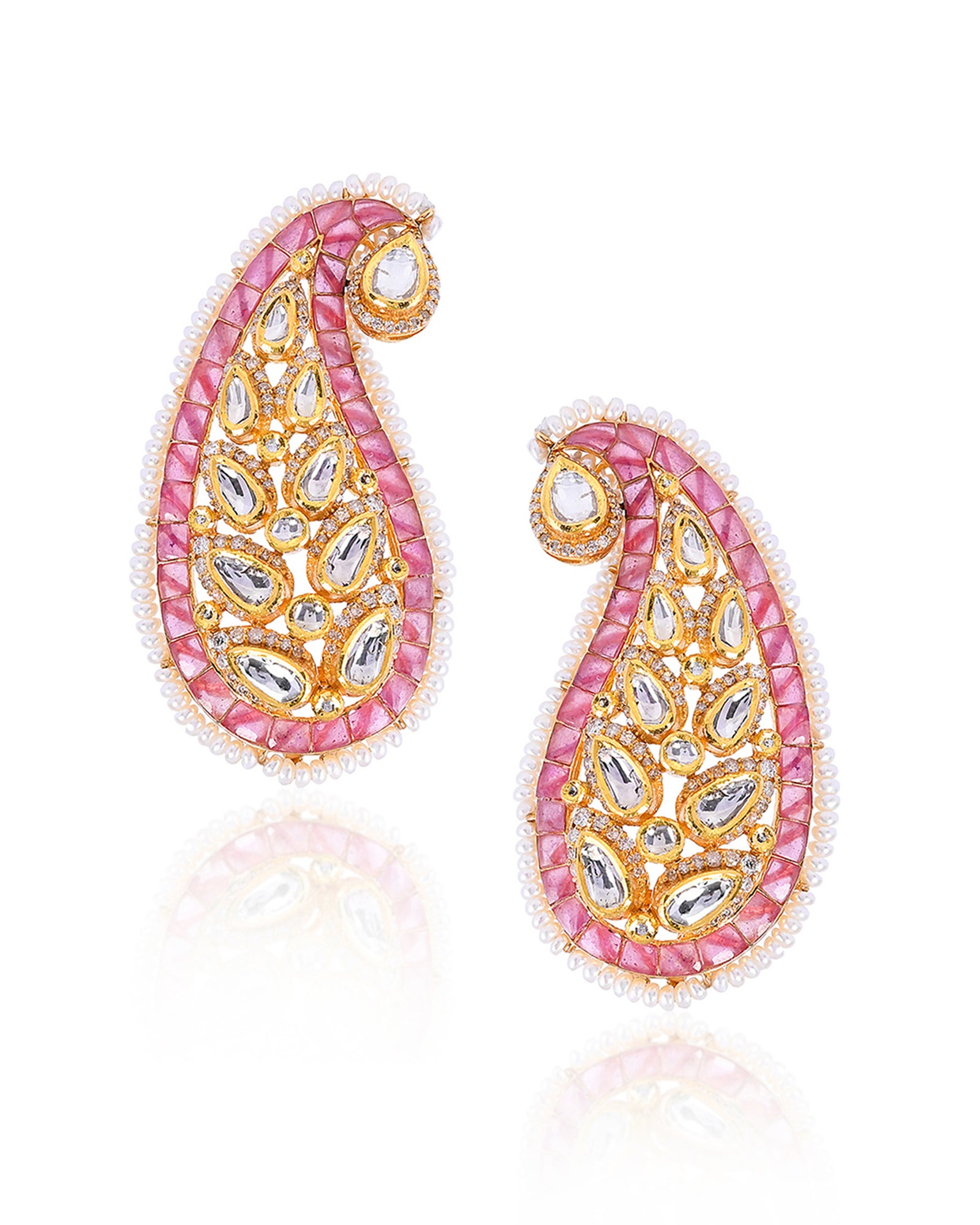 Ruby Paisley Ear Cuffs