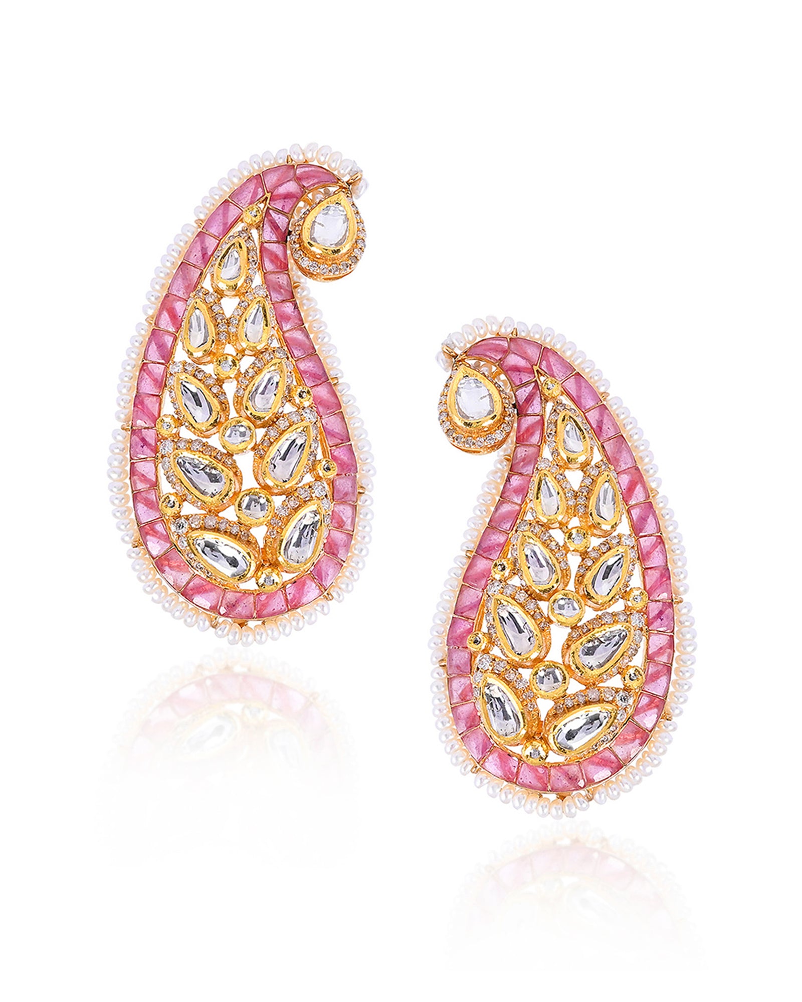 Ruby Paisley Ear Cuffs