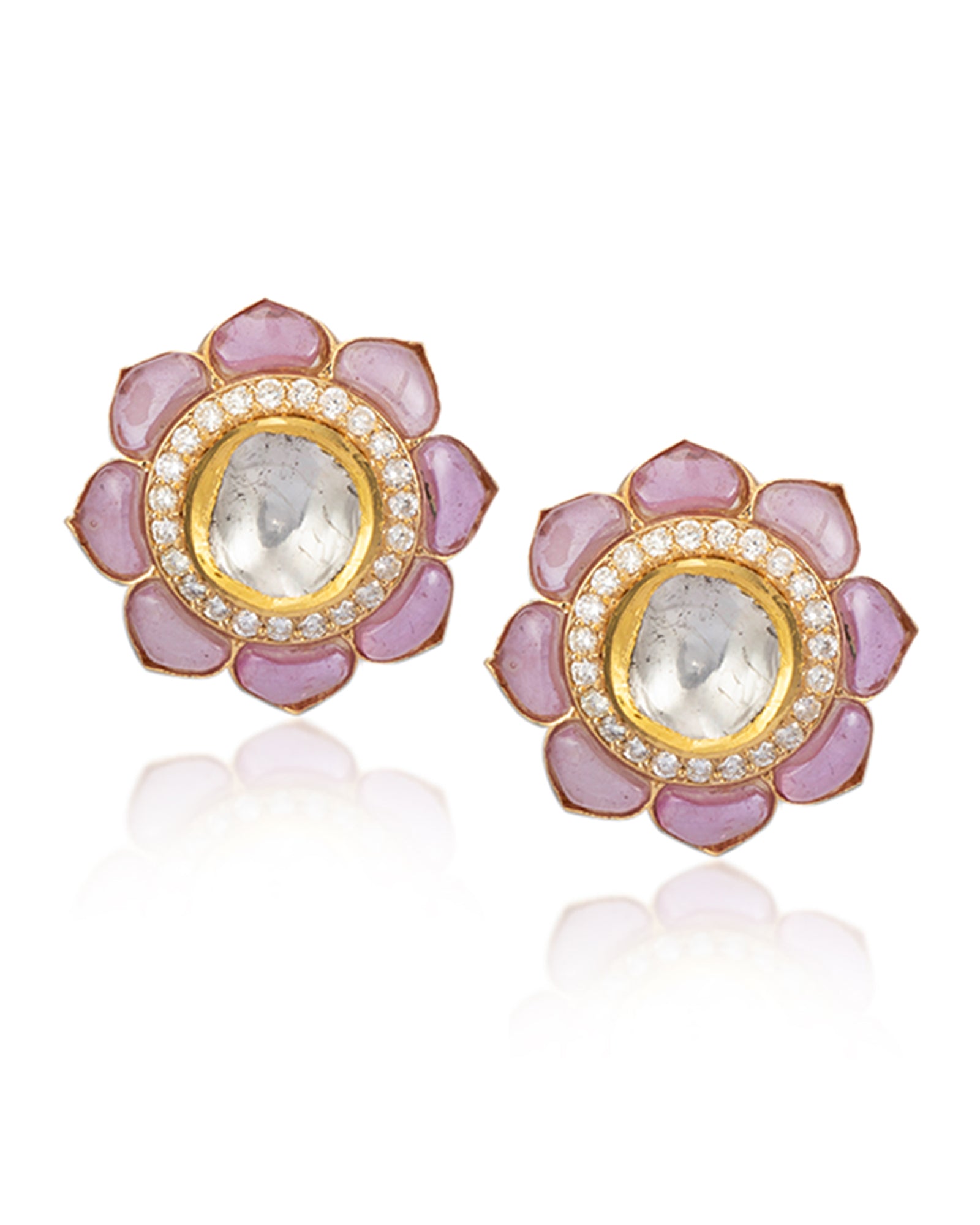 Ruby Bloom Earrings