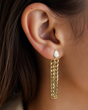 Bougie Chain Loop Earrings