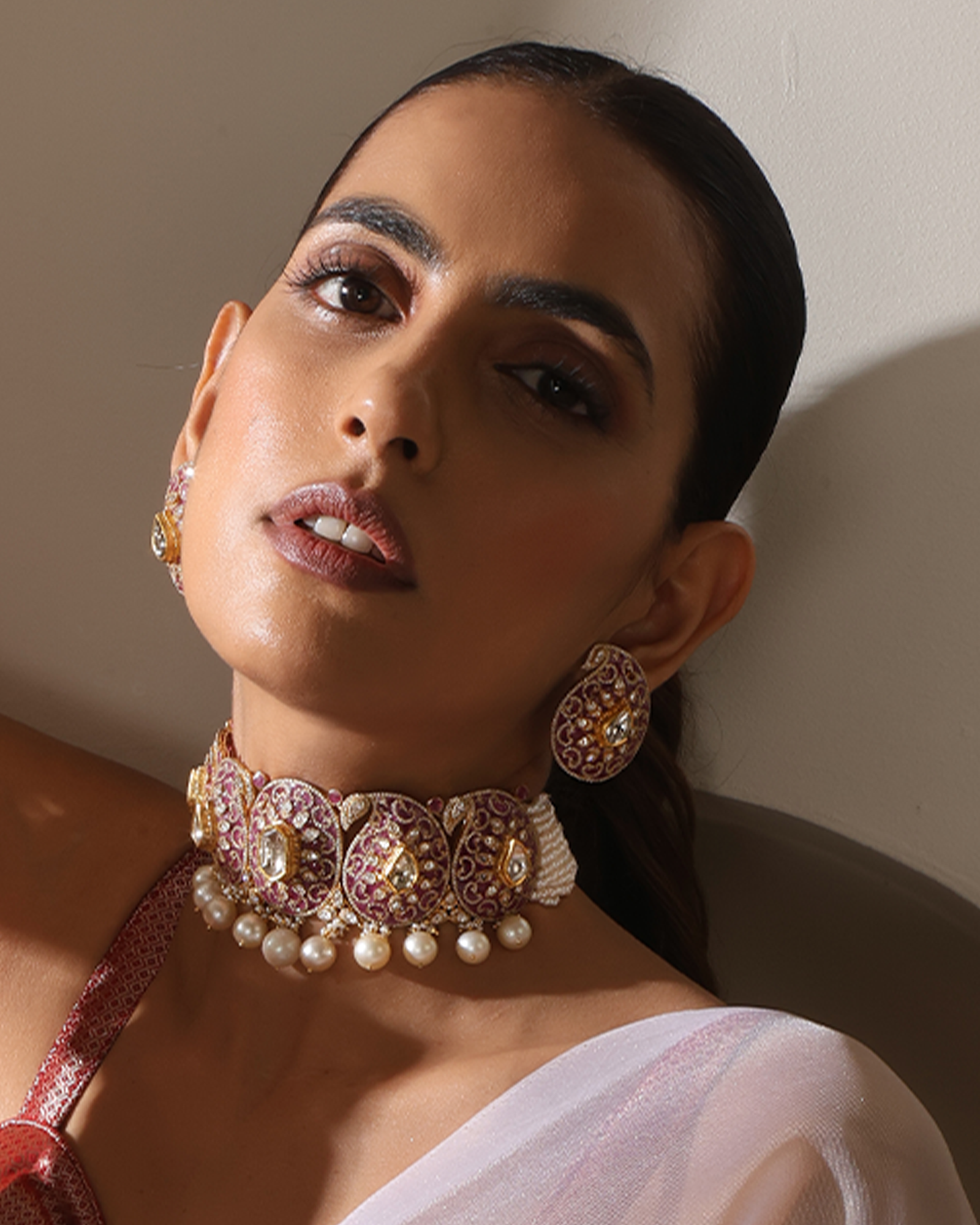 Raas Vilas Ruby Earrings