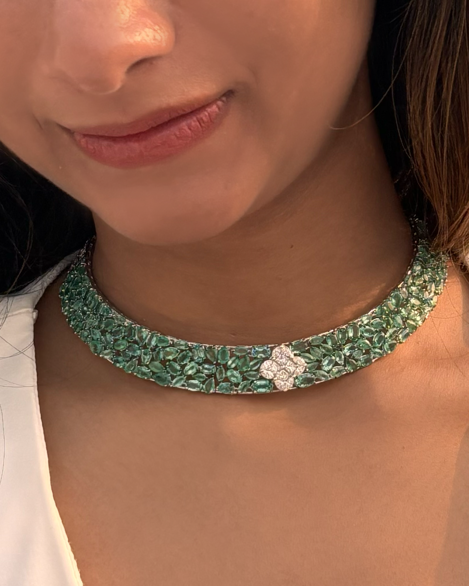 Lily luck Emerald Choker