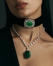 Emerald Plush Choker