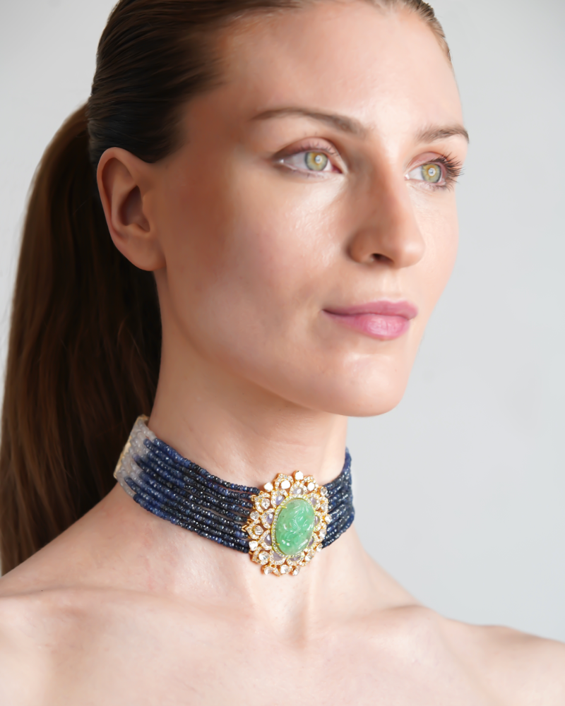 Sapphire Hues Choker