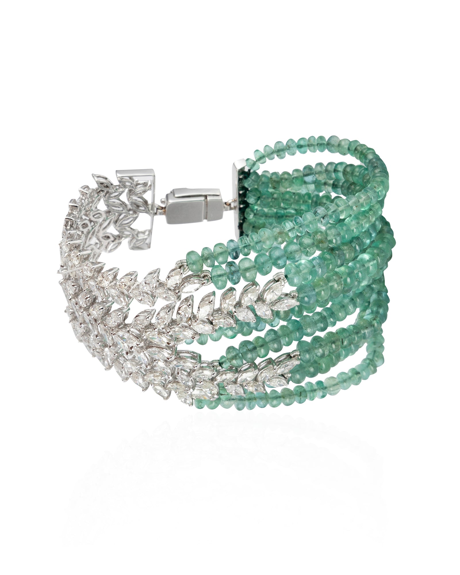 Double the Fun Emerald Bracelet