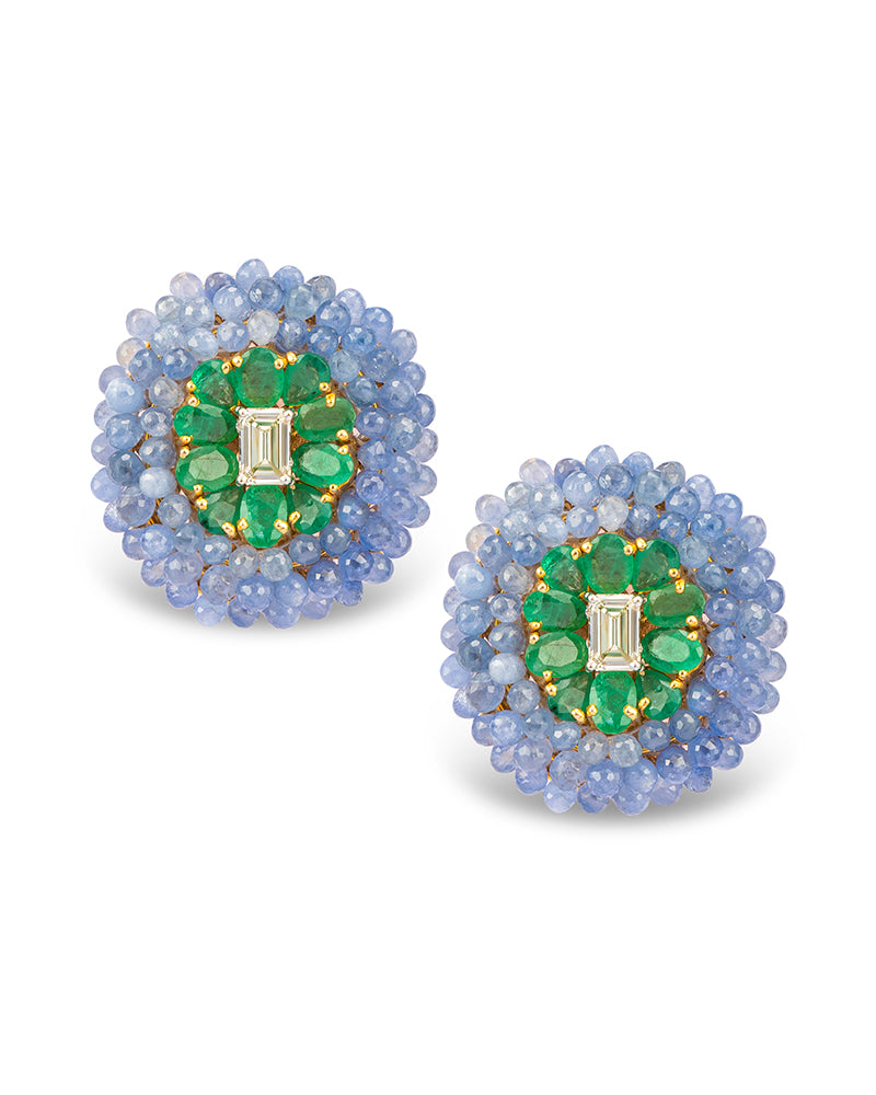 Emerald Bubble Burst Earrings