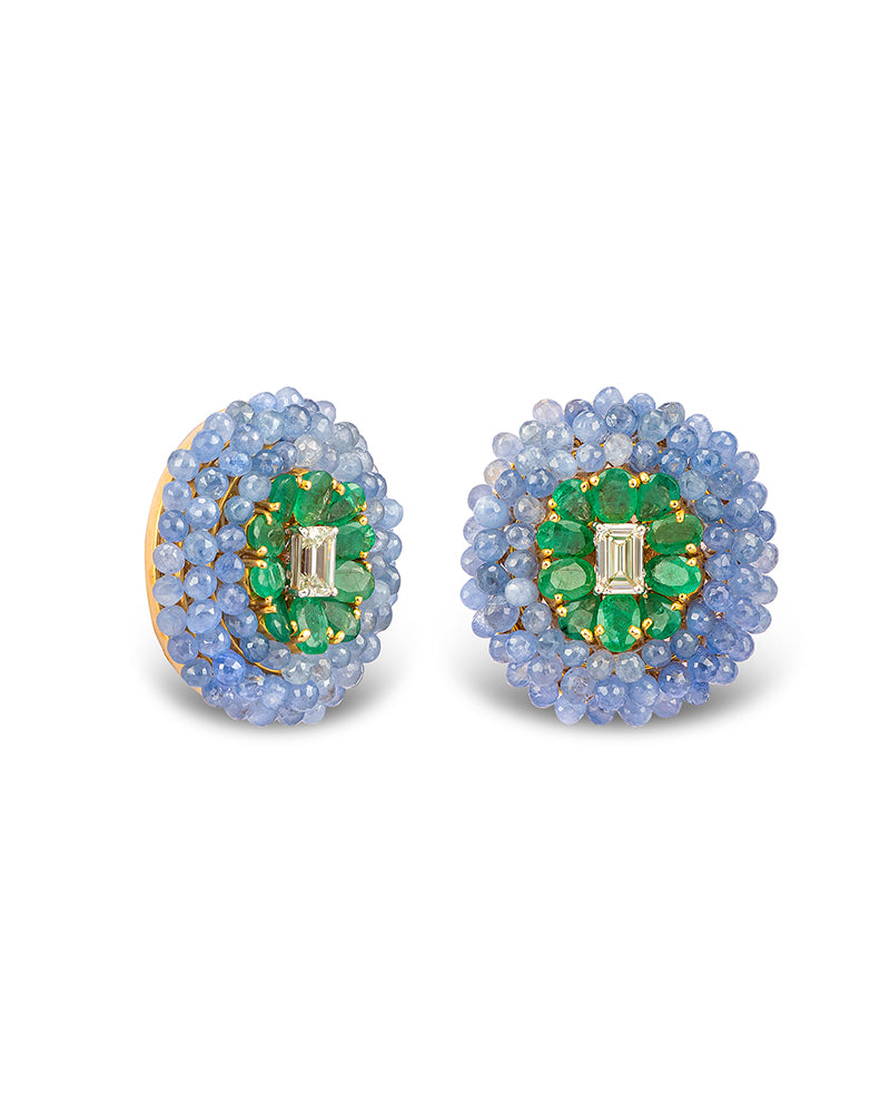 Emerald Bubble Burst Earrings