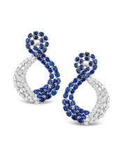 Twisted In Sapphire Earrings