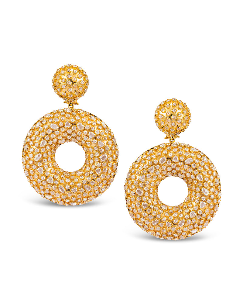 Golden Glimmer Earrings