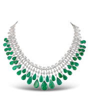 Emerald Waterfall Necklace