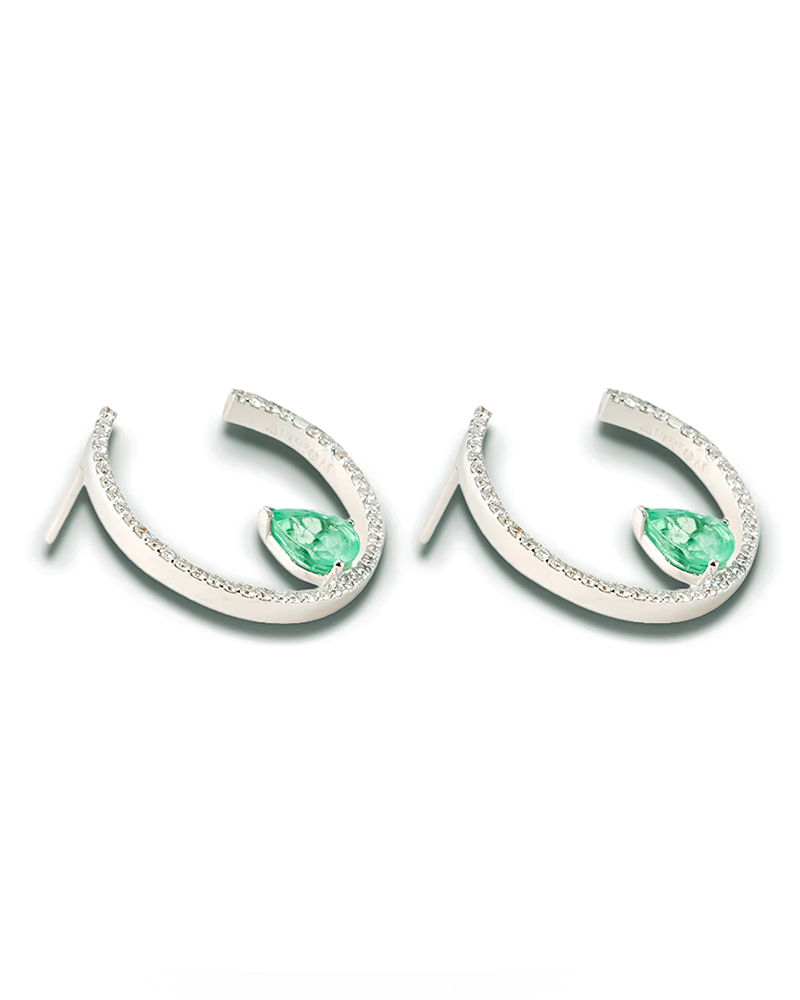 Emerald Delight Hoops