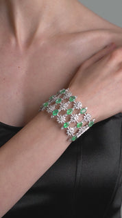 Haute in Emeralds Cuff