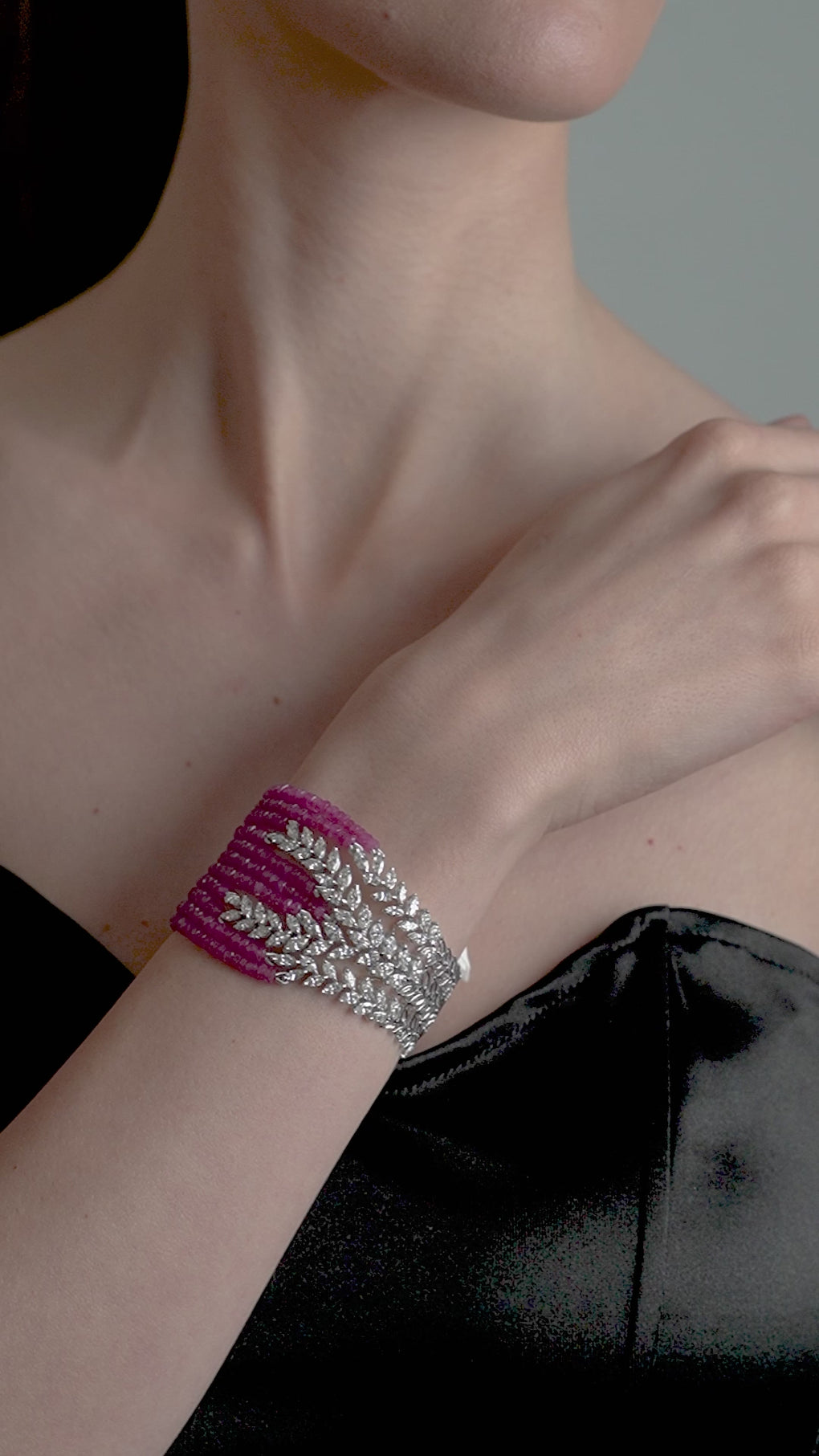 Diamond Bracelet: Buy Luxury Ruby Tanzanite Bracelet Online | Rose